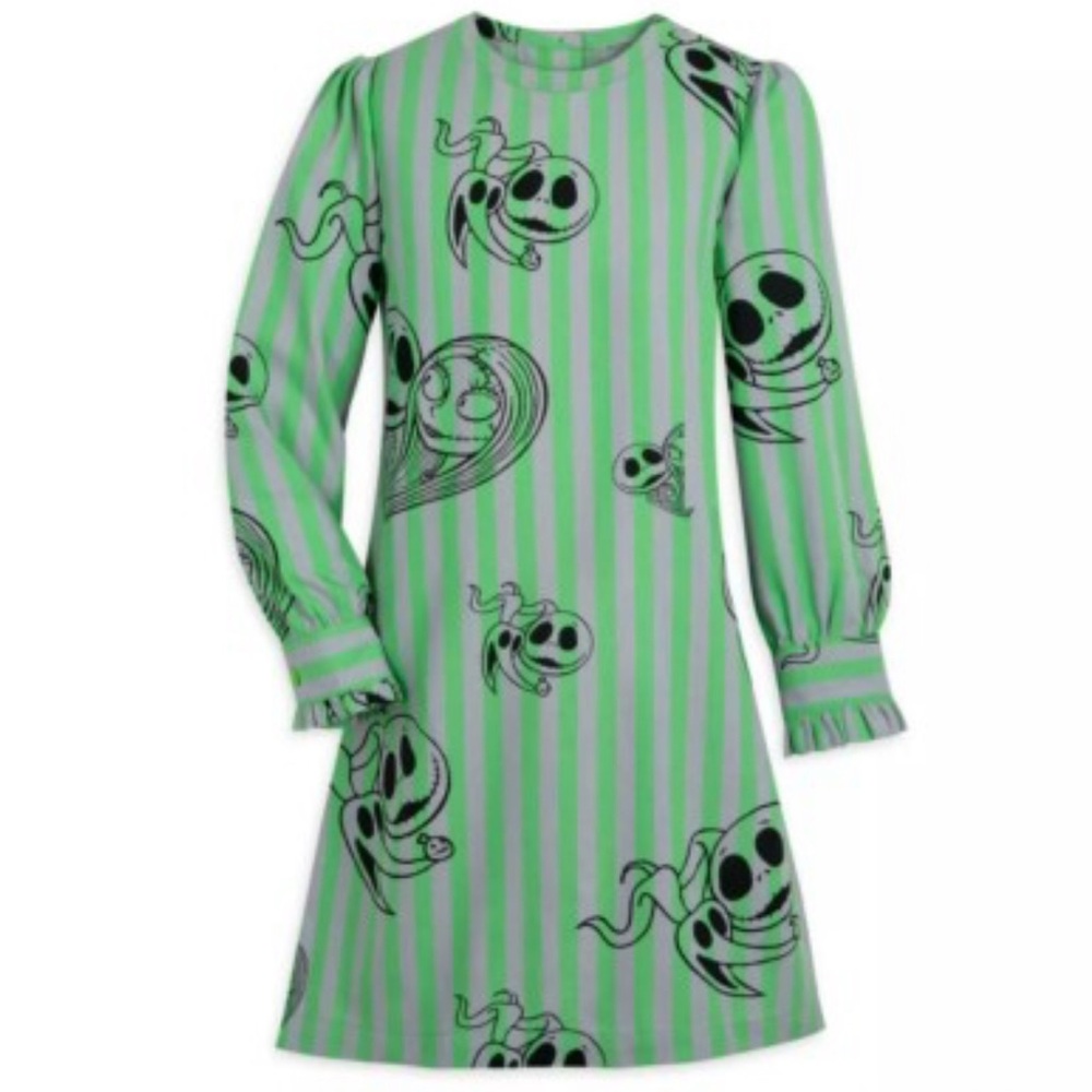 Disney “Nightmare before Christmas” Green and Black Striped Apparel
